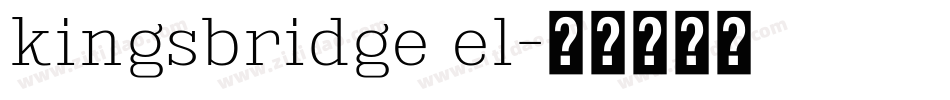 kingsbridge el字体转换